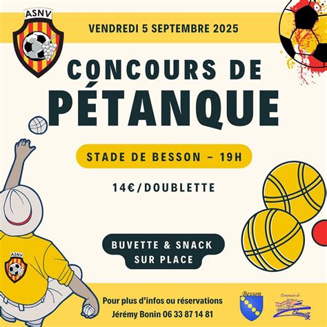 Concours de pétanque de l’A.S. Nord Vignoble , Besson, Allier, Clermont ...