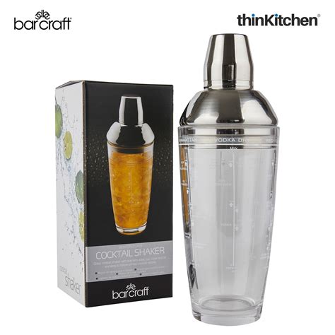 Buy Barcraft Boston Glass Cocktail Shaker 700ml Online at thinKitchen