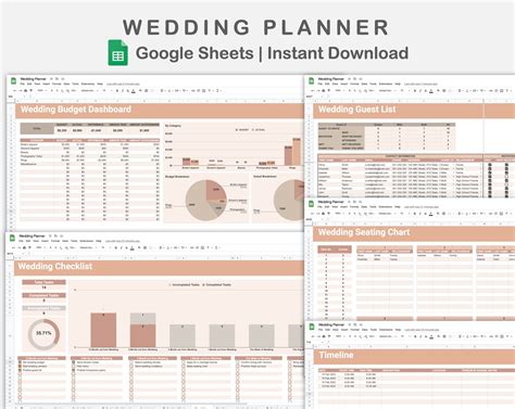 Google Sheets - Wedding Planner - Neutral – kjunstudio
