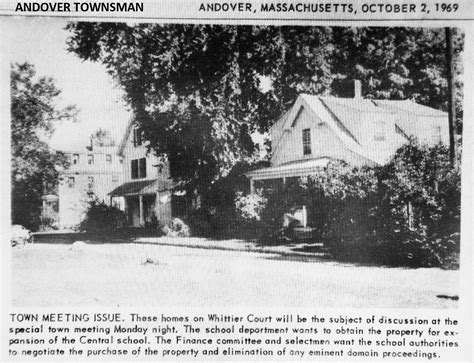6 Whittier Court | Andover Historic Preservation