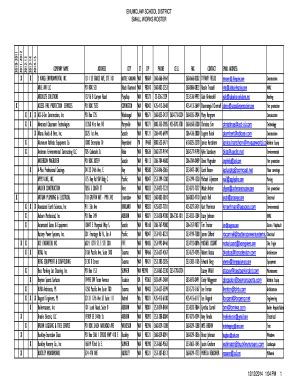 Fillable Online enumclaw wednet Small Works Roster - the Enumclaw ...