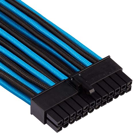 CORSAIR Premium Individually Sleeved PSU Cables Starter Kit – Blue ...