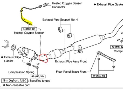 Image result for Second O2 Sensor 01 Corolla Location