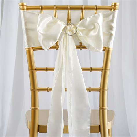 30 Satin CHAIR SASHES Ties Bows Wedding Party Ceremony Reception ...