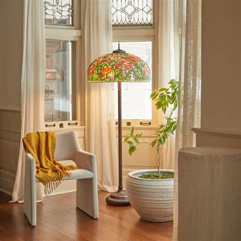 River of Goods 69"H Tiffany-Style Stained Glass Floor Lamp | Wayfair