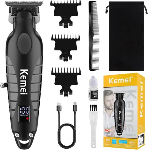 Amazon.com: KEMEI Trimmer Professional Cordless Hair Clipper for Men ...