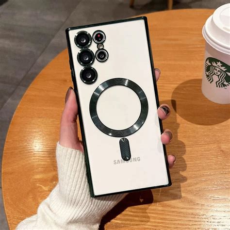 Galaxy S23 Series Ultra Clear Electroplating Magsafe Soft TPU Case ...