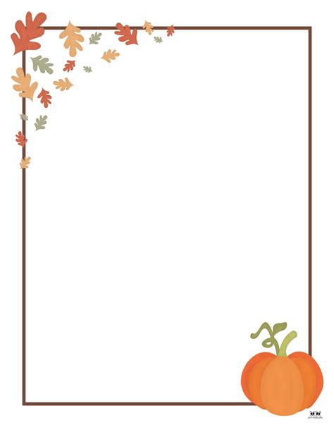 Fall Borders - 20 FREE Page Borders - PrintaBulk