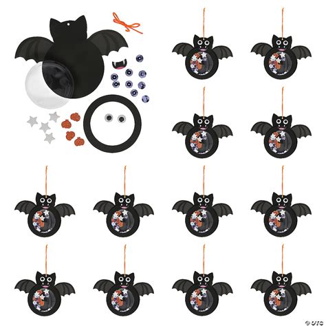6 1/4" x 4 1/2" Bat Shaker Ornament Foam Craft Kit - Makes 12 ...
