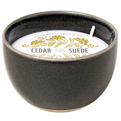 Foundry Candle Co. Cedar & Suede Scented Soy Bowl Candle - Shop Candles ...