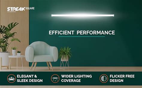 Halonix 20W LED Cool White Batten, Pack Of 2, (Streak Squar), B22D ...