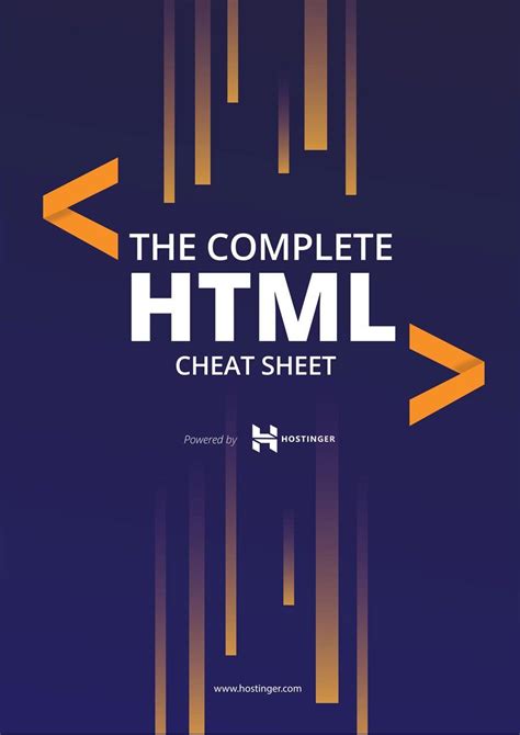 Image result for HTML5 Reference Sheet