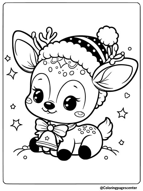 Realistic Deer Coloring Pages