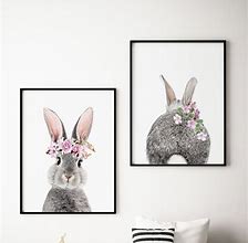 Image result for Bunny and Flower Wall Art