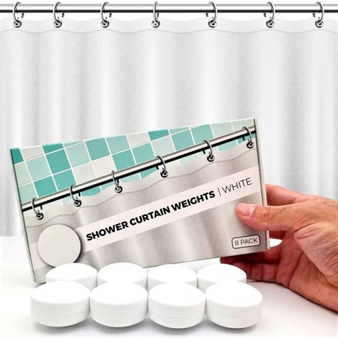 Powerful Anti-Billowing Magnetic Shower Curtain Weights - 360° Silicone ...