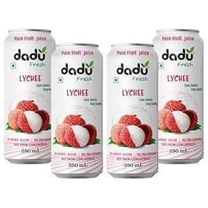 Dadu Fresh Lychee Juice | Pure Natural Juice | Not from Concentrate ...