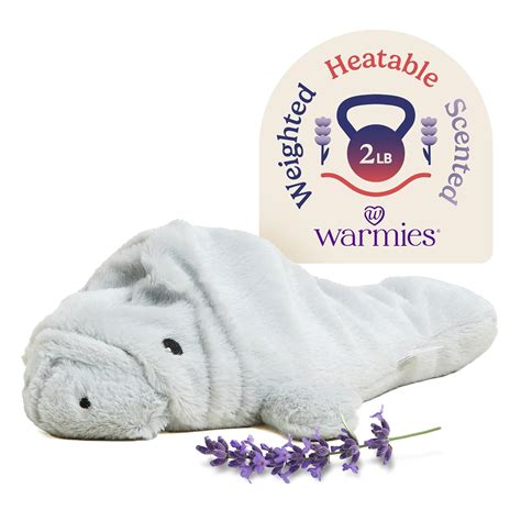 Intelex Warmies Microwavable French Lavender Scented Plush, Manatee ...