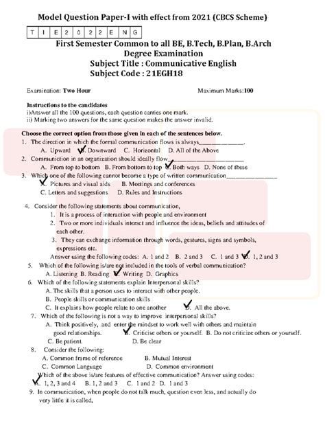 21EGH18set1 (1) - Question paper - Model Question Paper-I with effect ...