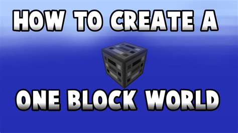 How to Get the One Block World in Minecraft Java 的图像结果