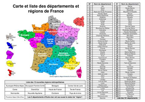 departement et region de france» Info ≡ Voyage - Carte - Plan