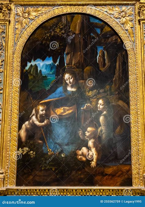 Leonardo Da Vinci`s the Virgin of the Rocks Editorial Stock Image - Image of leonardo, vincis ... - who painted virgin of the rocks