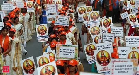 sabarimala protests: Massive protest against Sabarimala verdict on ...