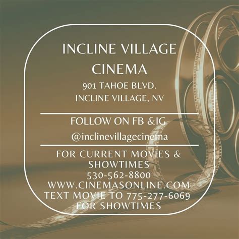 Incline Village Cinema - Incline Village, NV — Bloomhuff Theatres