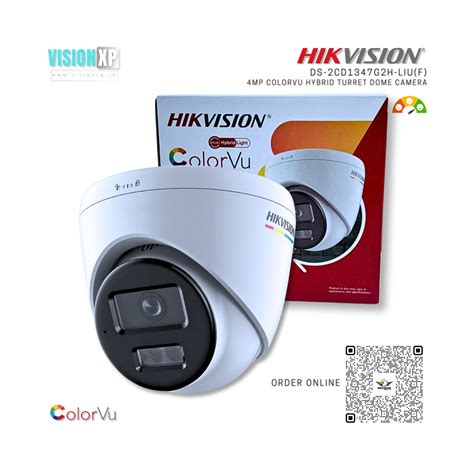 Hikvision DS-2CD1347G2H-LIU 4MP ColorVu Hybrid Turret Dome Camera ...