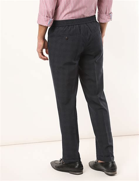 Buy Checks Slim Fit Trouser at Marks & Spencer
