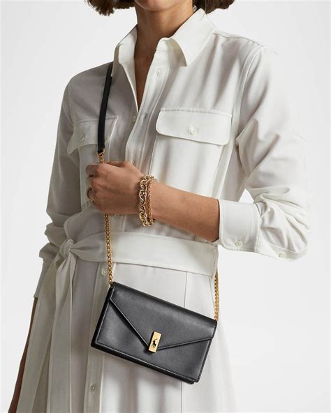 Polo Ralph Lauren Polo ID Leather Chain Wallet & Bag | Neiman Marcus