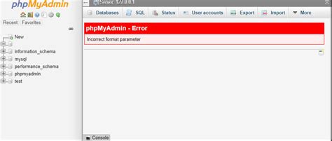 phpMyAdmin Error Incorrect Format Parameter Hestia 的图像结果