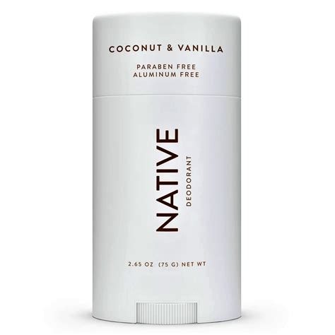 Native Natural Deodorant, Coconut & Vanilla, Aluminum Free, 2.65 oz