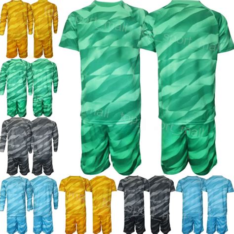 Youth Soccer Goalie Jersey Set: Long Sleeve Goalkeeper Uniform For Kids ...
