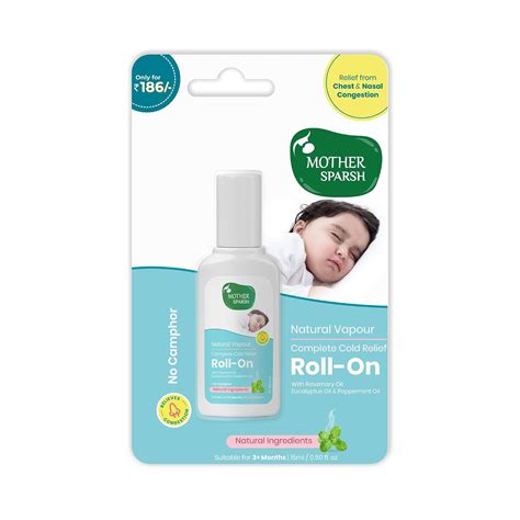 Mother Sparsh Natural Vapour Complete Cold Relief Roll-On for Babies ...