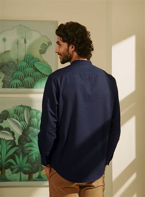 Buy Royal Indigo Shirt | Casual Indigo Indigo Cotton Shirt for Men ...