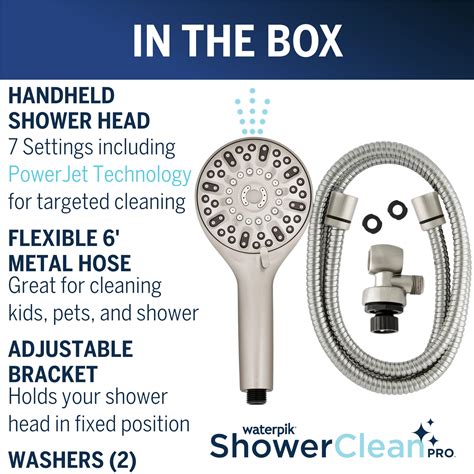Snapklik.com : Waterpik ShowerClean Pro Hand Held Shower Head High ...
