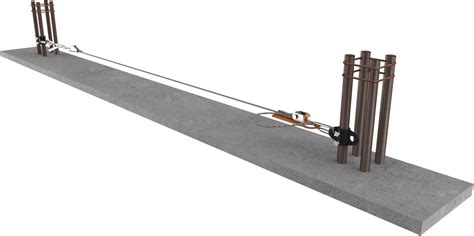 Steel Mobile Horizontal Lifeline - Kaya Safety