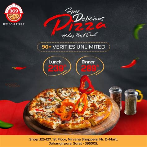 Menu at Helios Pizza, Surat