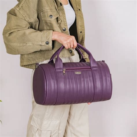Sporty Duffel Bag Purple Small 14x7 Inch Online - Premium Duffel Bag ...