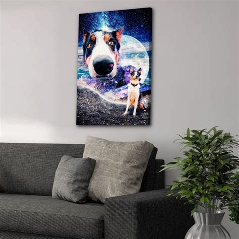 Personalized Doggo in Space Canvas – Custom Pet Art' – doggovinci