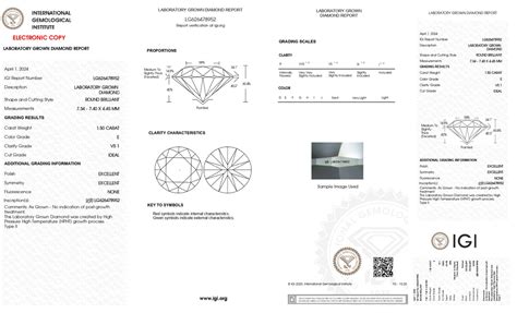 Discover Pure Brilliance: IGI Certified 1.50 CT Round Lab Grown Diamond ...