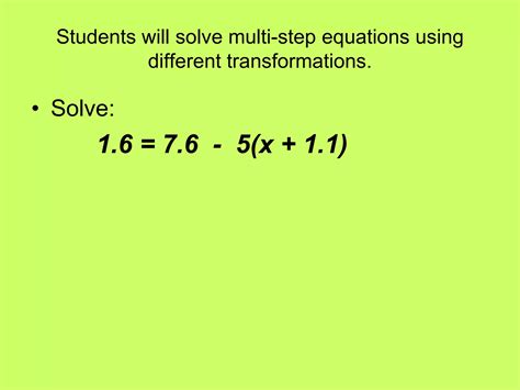Solve Multi-Step Equations Part 2 的图像结果