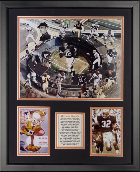 Legends Never Die NFL Cleveland Browns All-Time Greats Framed Photo ...