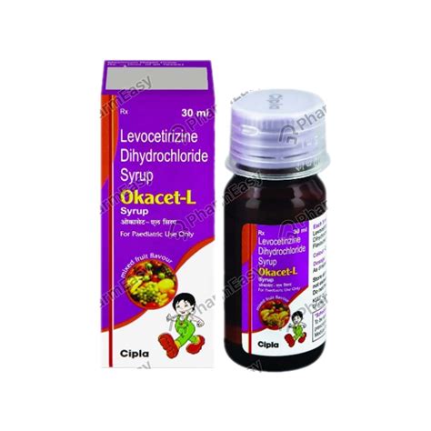 Okacet L 2.5 MG Syrup (30): Uses, Side Effects, Price & Dosage | PharmEasy