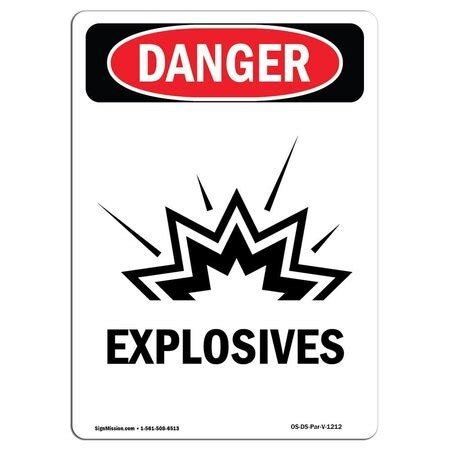 Signmission Safety Sign, OSHA Danger, 24" Height, Rigid Plastic ...