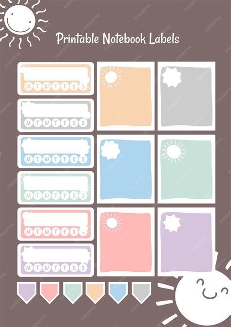 Image result for Printable Notebook Sticker Design