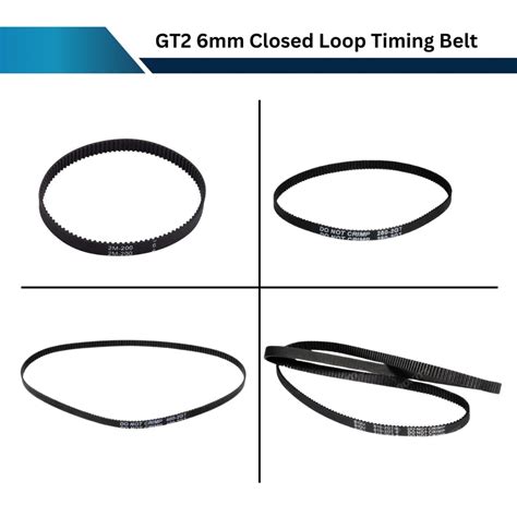 Buy GT2 Timing Belt – Strong & Wear-Resistant 6mm Closed Loop Belt for ...