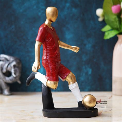 Football Player Statue Decorative Showpiece for Home, Living Room, Off ...