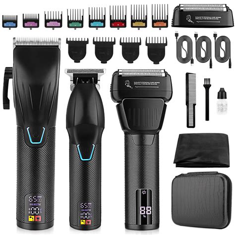 Amazon.com: Professional Hair Clippers & Hair Trimmer & Foil Shaver Kit ...