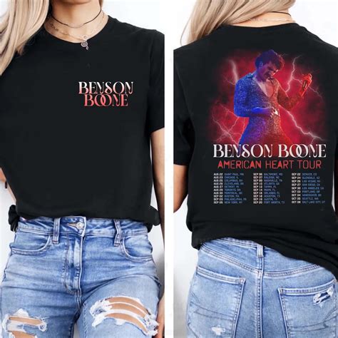 Benson Boone American Heart Tour Shirt, Benson Boone t-shirt, Boone ...